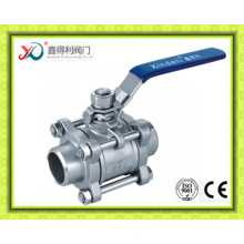 Manufacturer 3PC Threaded Stainless Steel Manual Ball Valve M/F